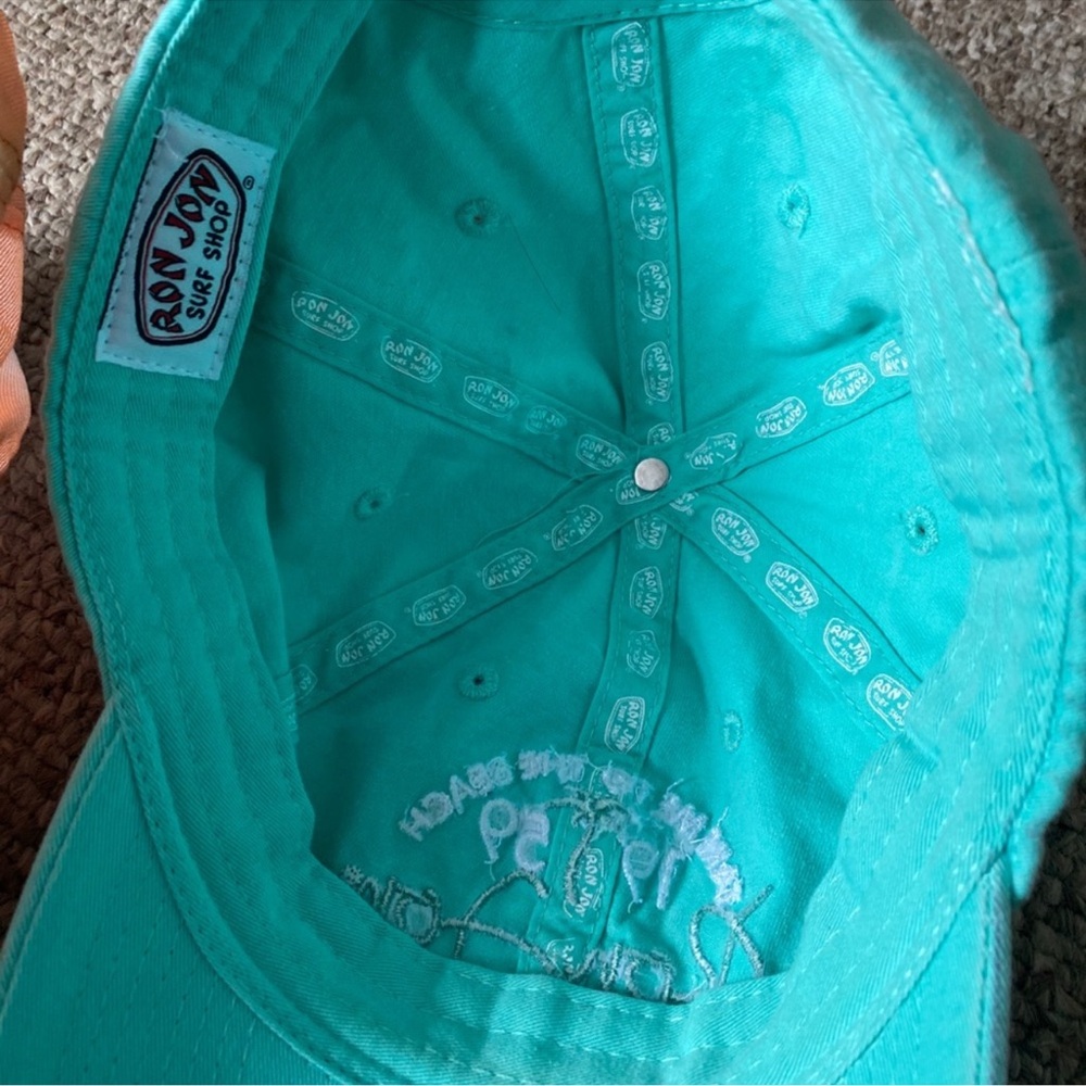 BUNDLE OF 2 🧢🏄🏻♀️ NWOT RON JON SURF SHOP BLUE & ORANGE COTTON BASEBALL CAP HATS - Picture 6 of 10